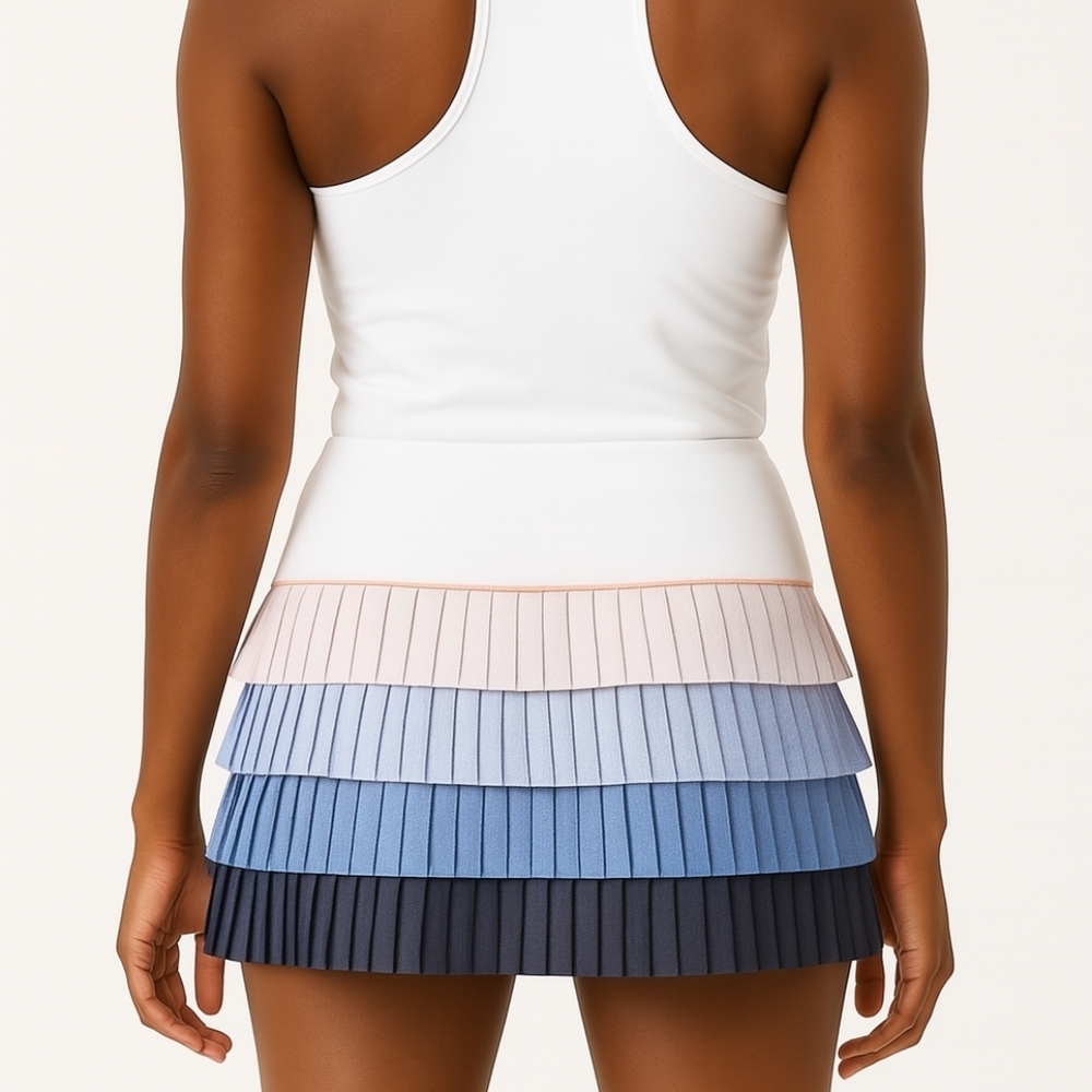 Lucky In Love Celestial Geo Pleated Skirt Large - Picture 2 of 9